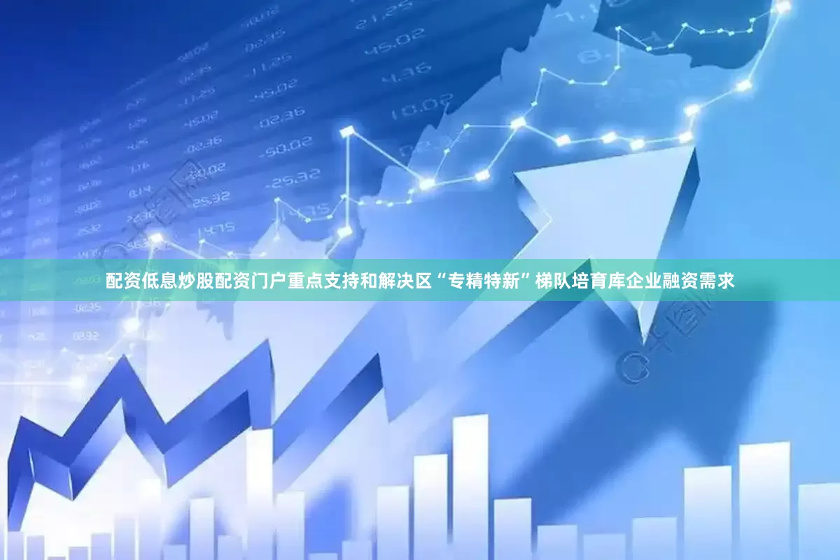配资低息炒股配资门户重点支持和解决区“专精特新”梯队培育库企业融资需求